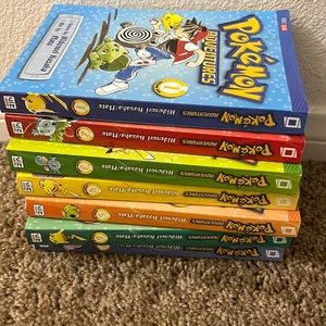 Pokeman adventure books 1-7 story by Hidenori Kusaka art by Mato